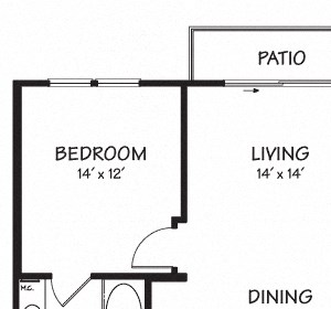 Two B Floor Plan| 1,111 sq.ft. | The Reserve on Cave Creek Two B Floor Plan| 1,111 sq.ft. | The Reserve on Cave Creek